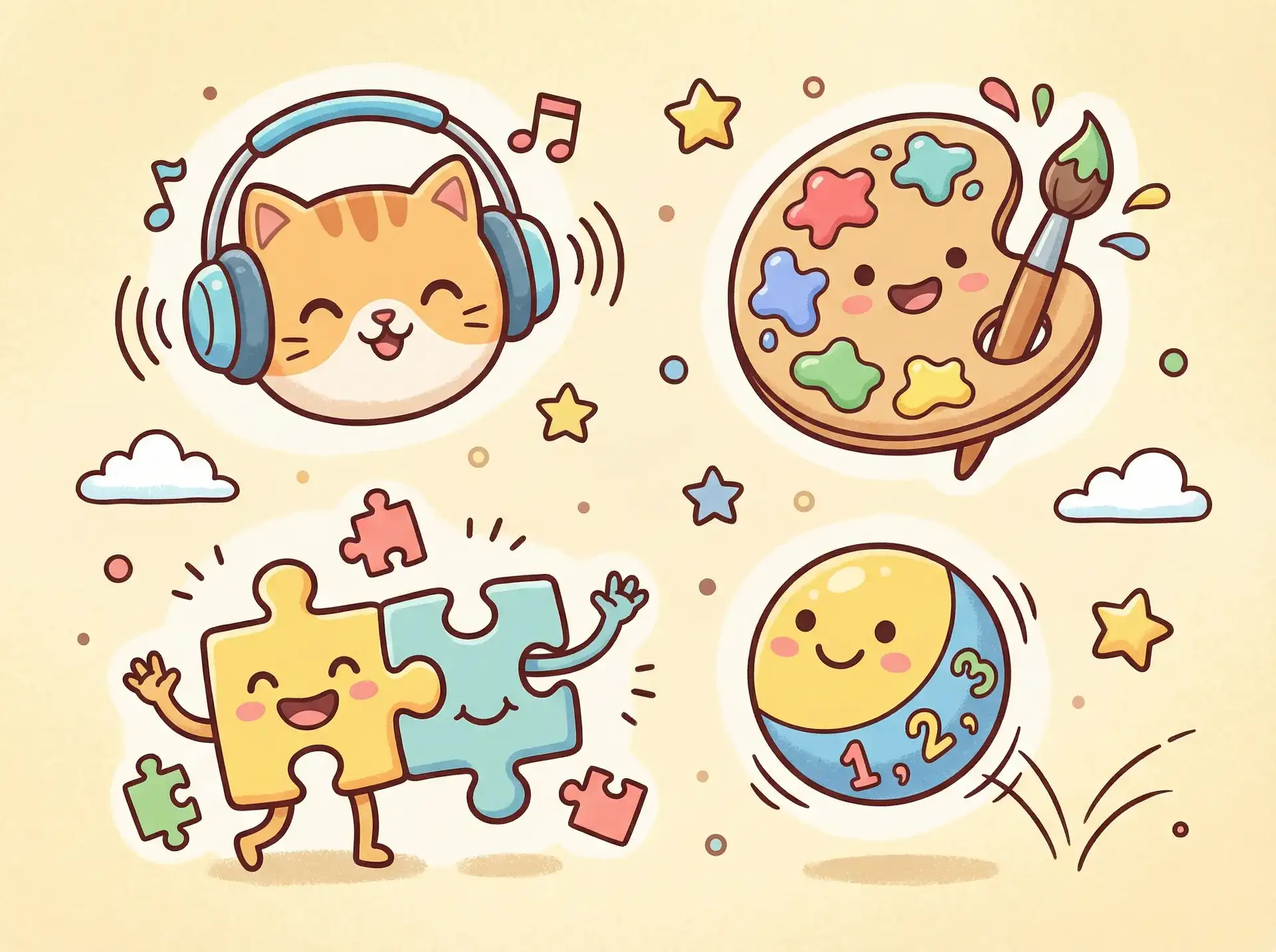 小朋友的手工作品 - 韩国财阀电影 益智创作